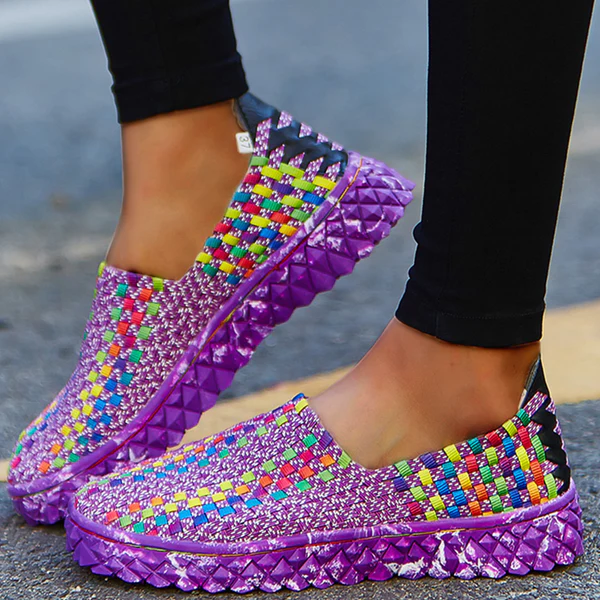 Recycled women's comfort sneakers with memory foam - Eliana