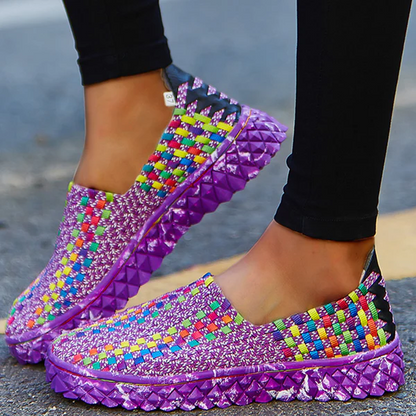 Recycled women's comfort sneakers with memory foam - Eliana