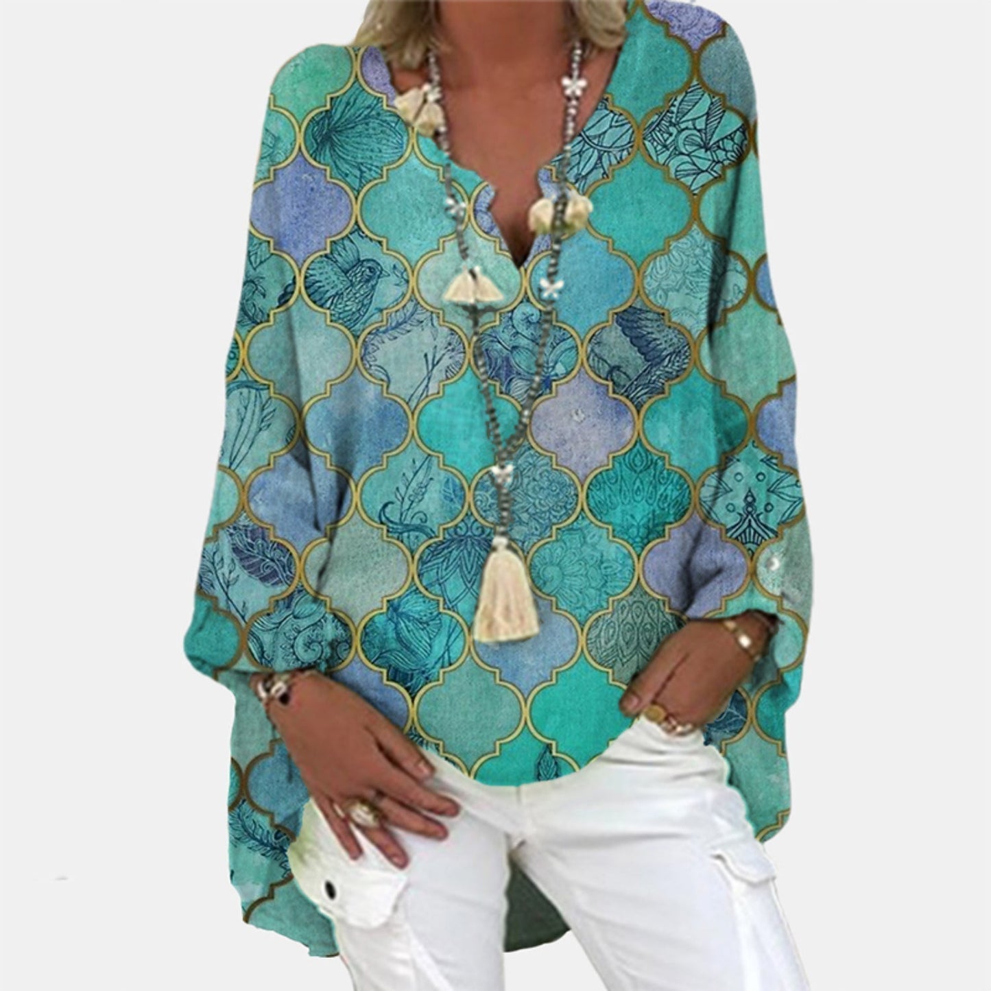 Stylish women's linen blouse – Elodie