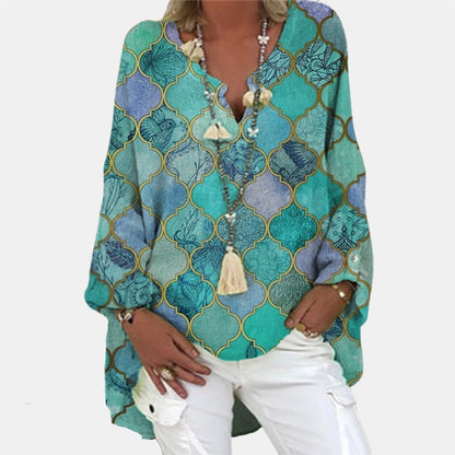 Stylish women's linen blouse – Elodie