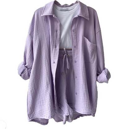 Trendy Cotton Summer Suit Ladies – Faylin