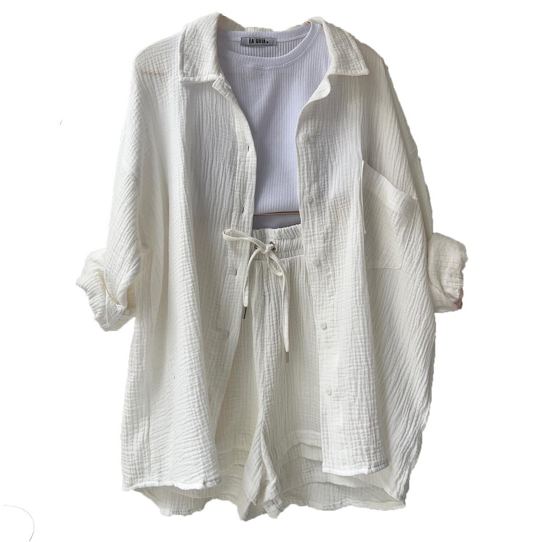 Trendy Cotton Summer Suit Ladies – Faylin
