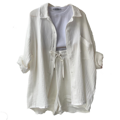 Trendy Cotton Summer Suit Ladies – Faylin