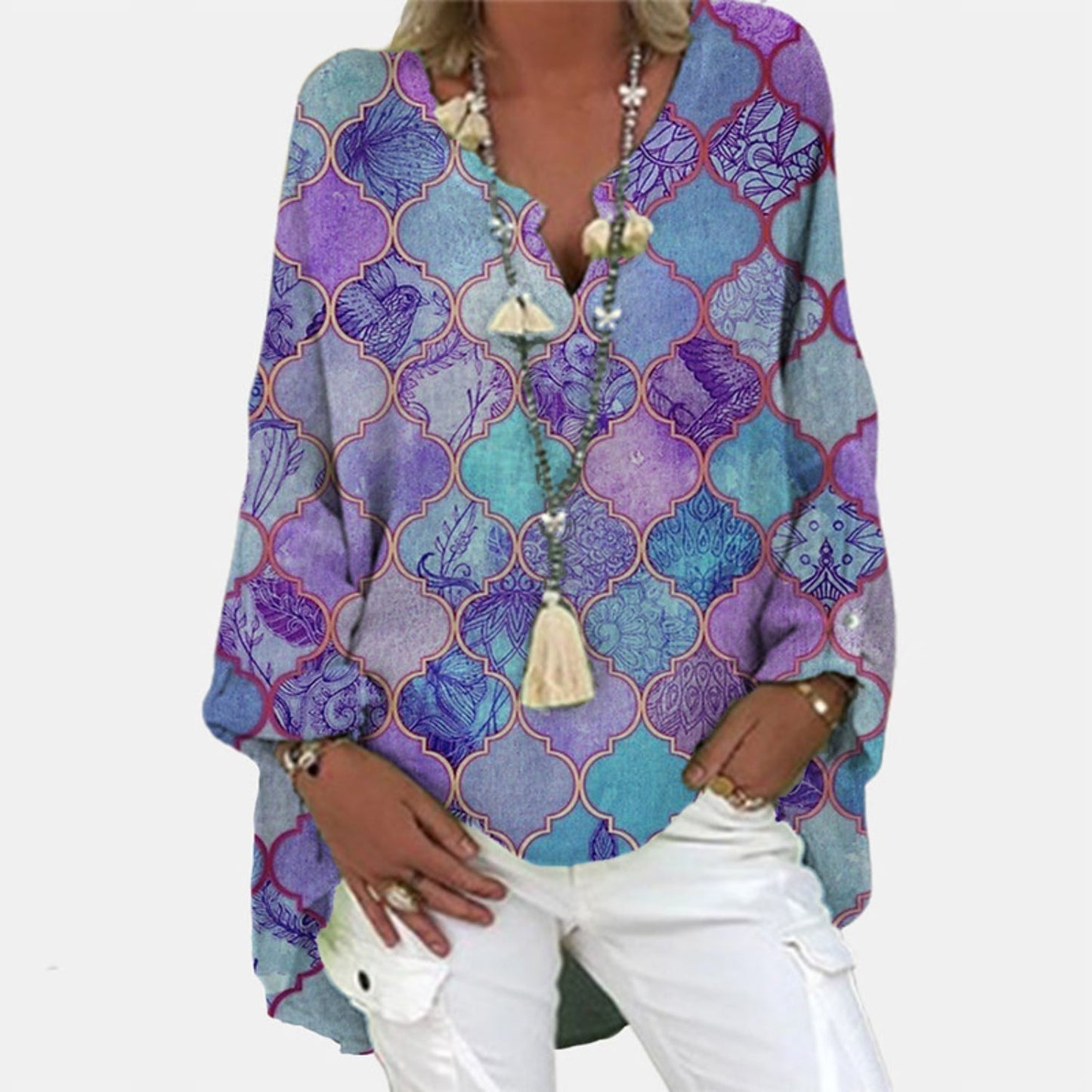 Stylish women's linen blouse – Elodie