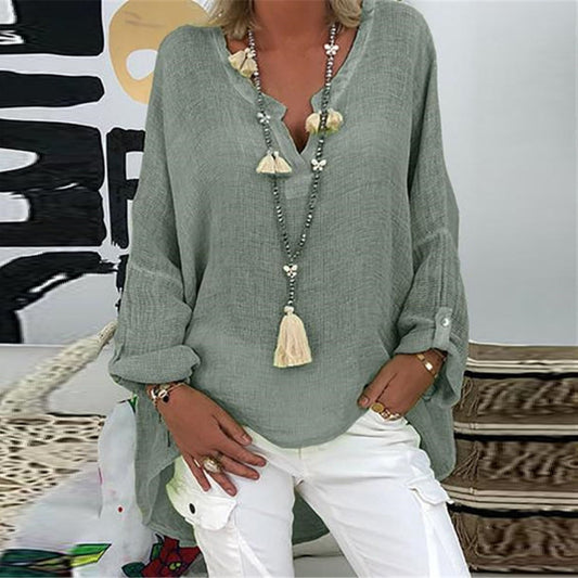 Stylish women's linen blouse – Elodie