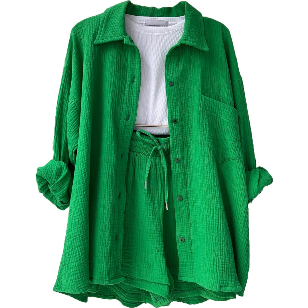 Trendy Cotton Summer Suit Ladies – Faylin