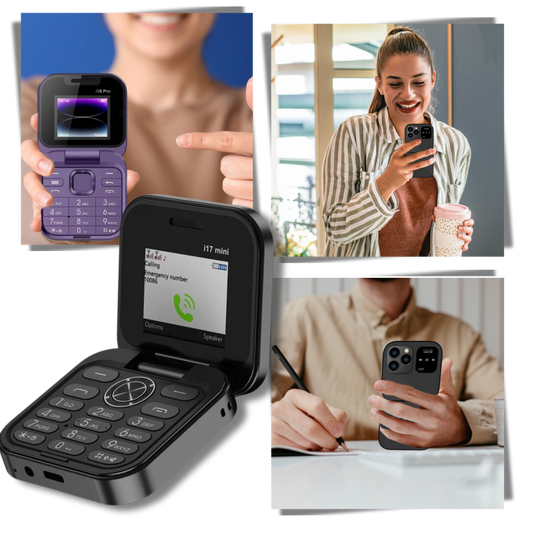 Compact flip phone Dual SIM - FlexFold