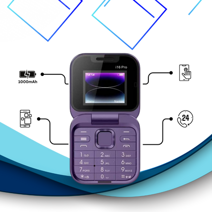 Compact flip phone Dual SIM - FlexFold