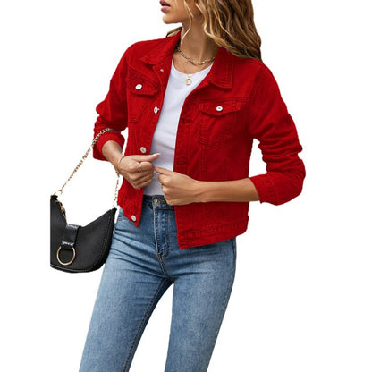 Trendy women's denim jacket with comfortable fit – Autumn Magic Malina