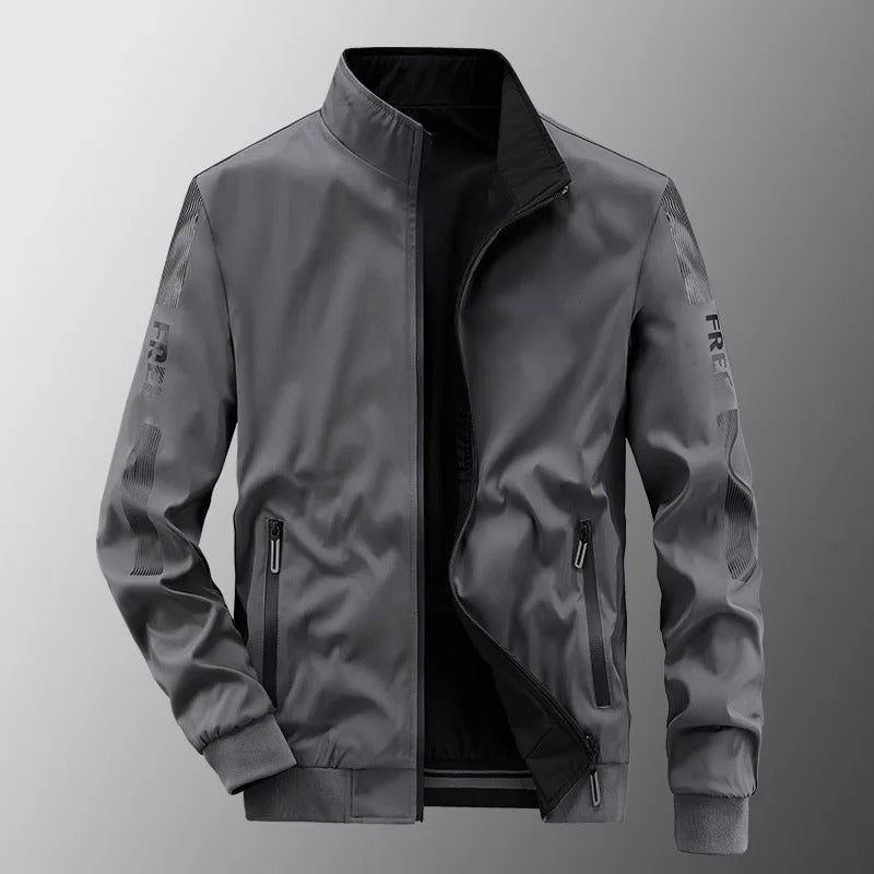 Reversible waterproof men's autumn jacket – Thijs