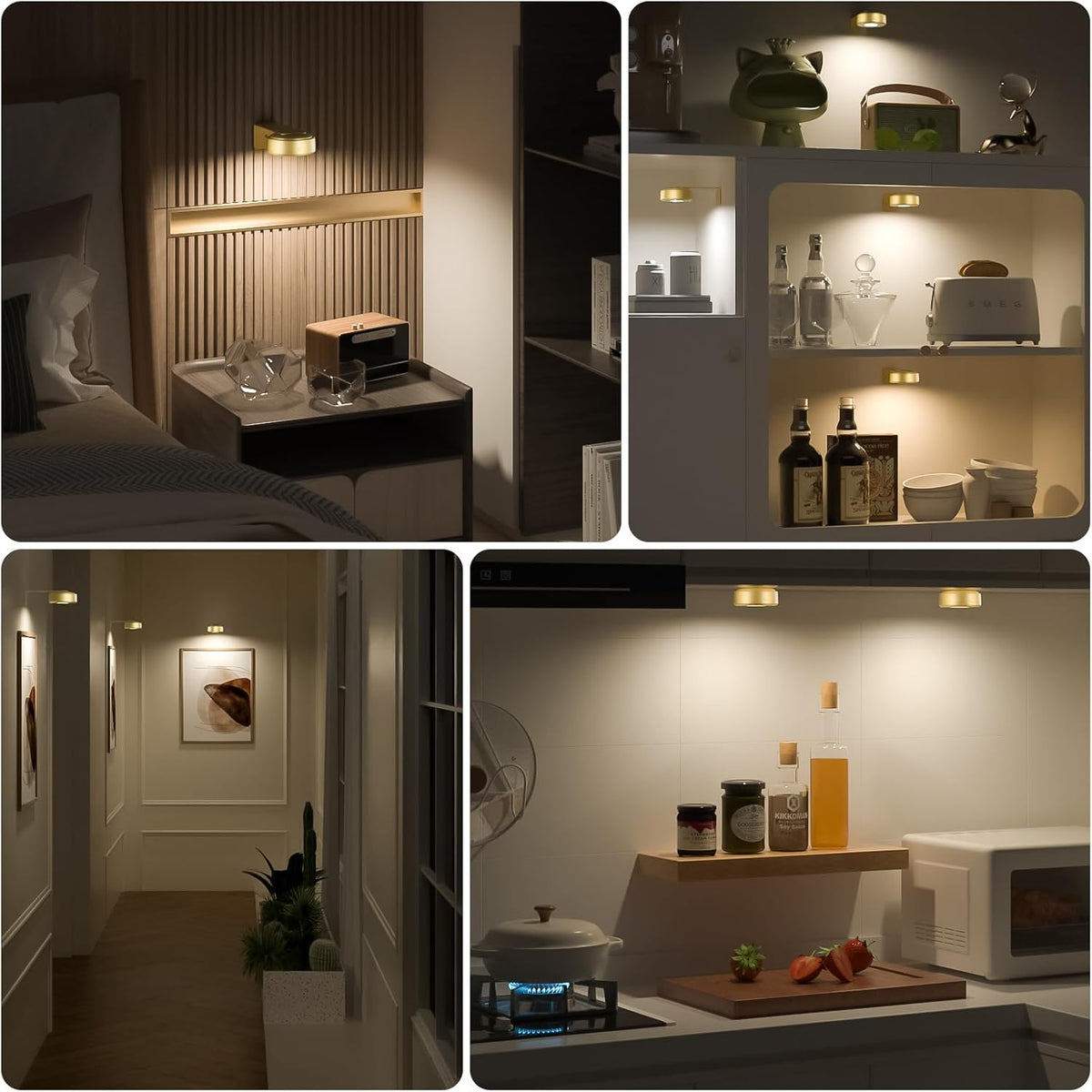 Adjustable Magnetic Picture Light | LED Touch & Remote, RGB/White, USB 9