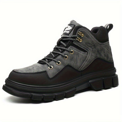 Men's safety shoes mid-cut with reinforced toe cap & sole – Auron