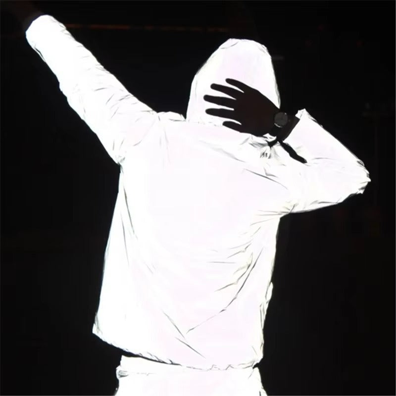 High-Reflective Waterproof Unisex Raincoat - LumiSafe