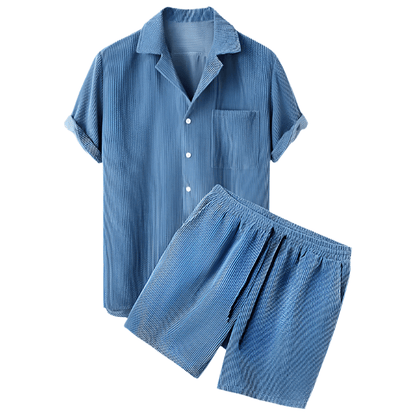 Two-Piece Men's Velvet Summer Set - Fabio