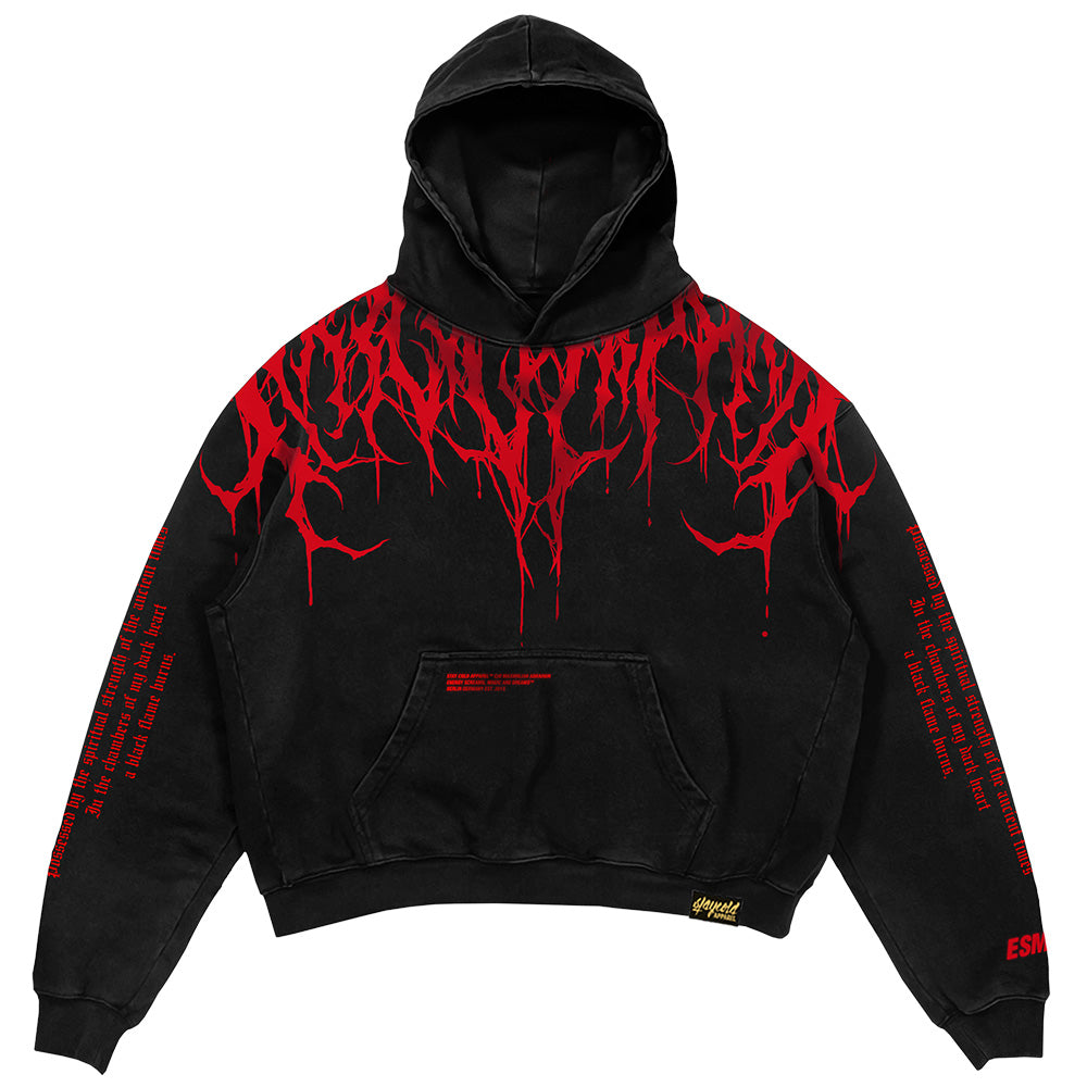 Oversized Heavy Hoodie with Print – Damon