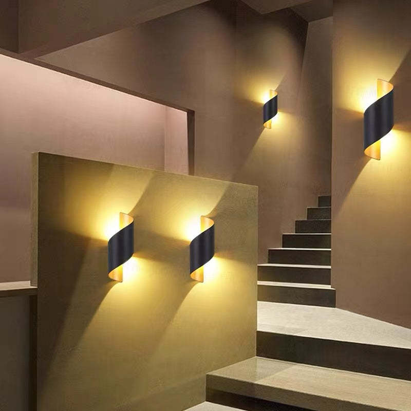 Modern Spiral LED Wall Lamp – TwistLight