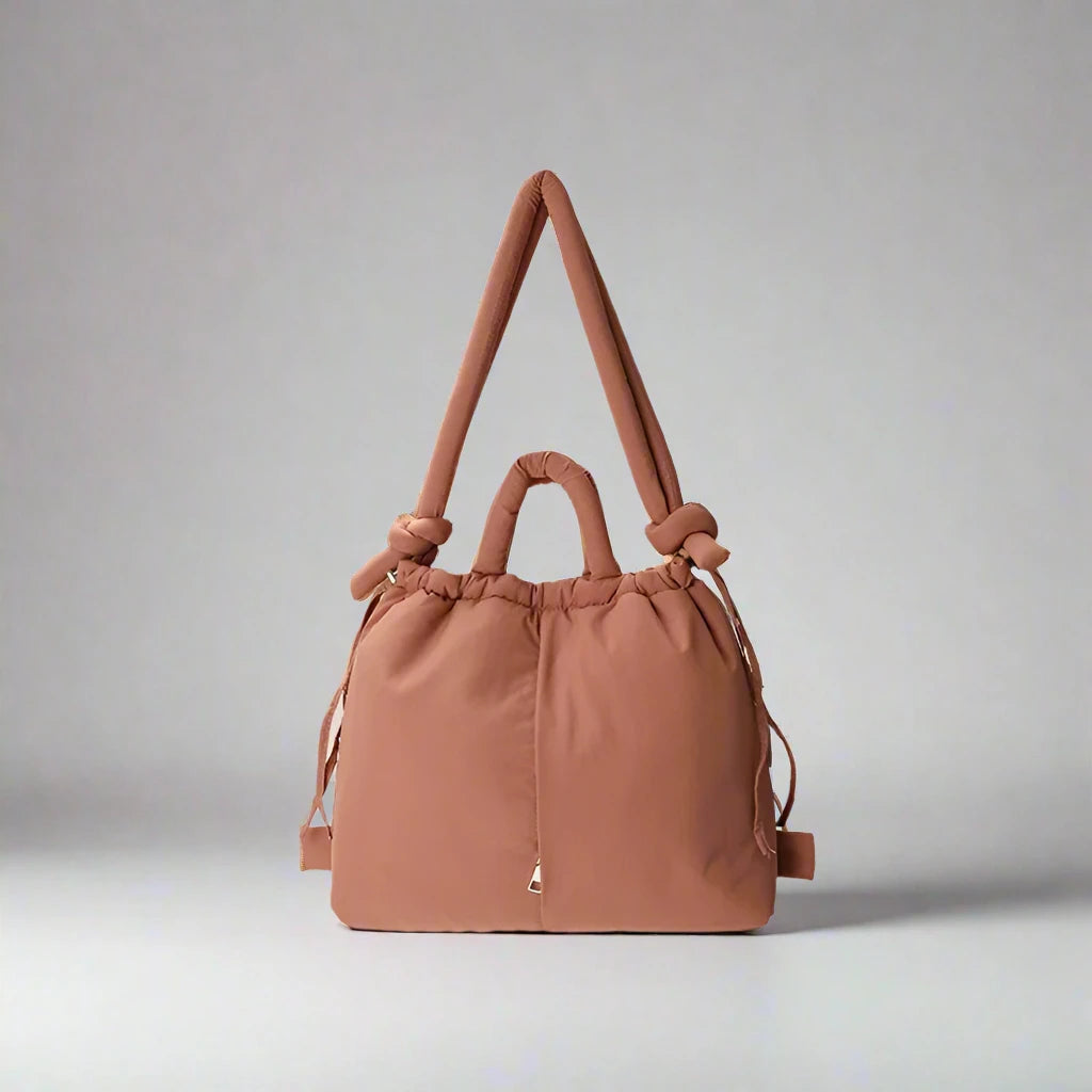 Unique Puffer Handbag with Trendy Volume - Riva