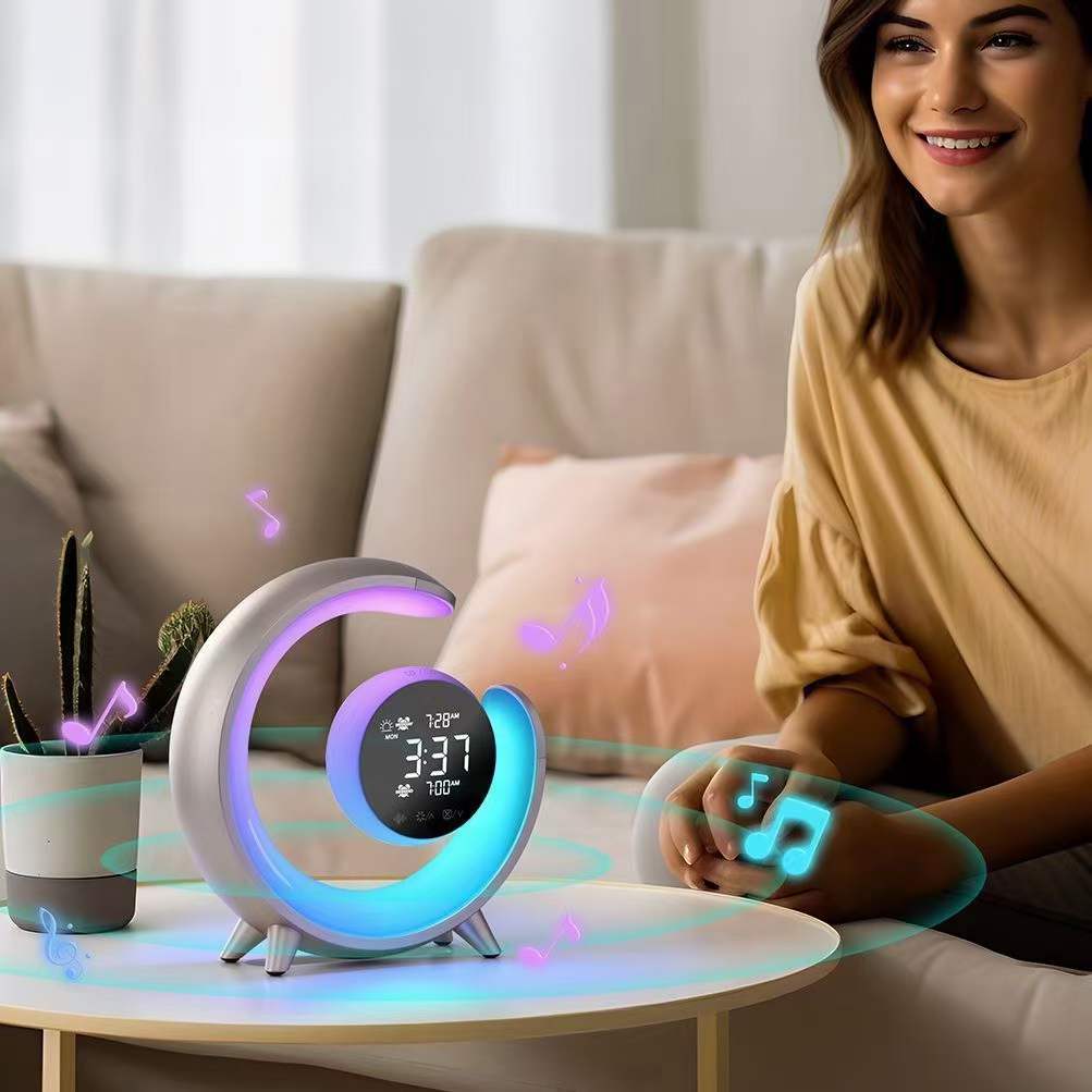 Multifunctional Night Light with RGB & Alarm Clock Function – Lumivo