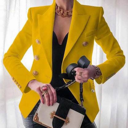 Classic Double-Breasted Women's Blazer - Amara