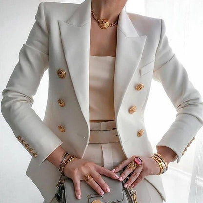 Classic Double-Breasted Women's Blazer - Amara