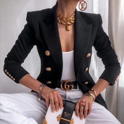 Classic Double-Breasted Women's Blazer - Amara