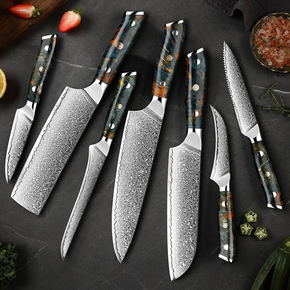 Japanese Damascus Knife Set – KairoBlade