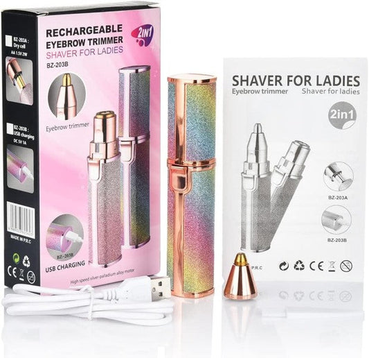2-in-1 Cleansing Face & Eyebrow Epilator – Silvara