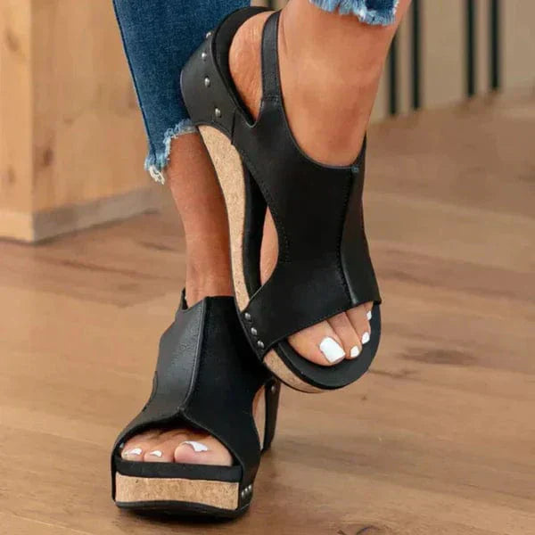 Fashionable Orthopaedic Women's Wedge Sandals - Lara Wegner