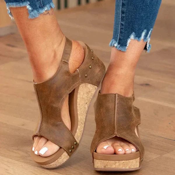 Fashionable Orthopaedic Women's Wedge Sandals - Lara Wegner