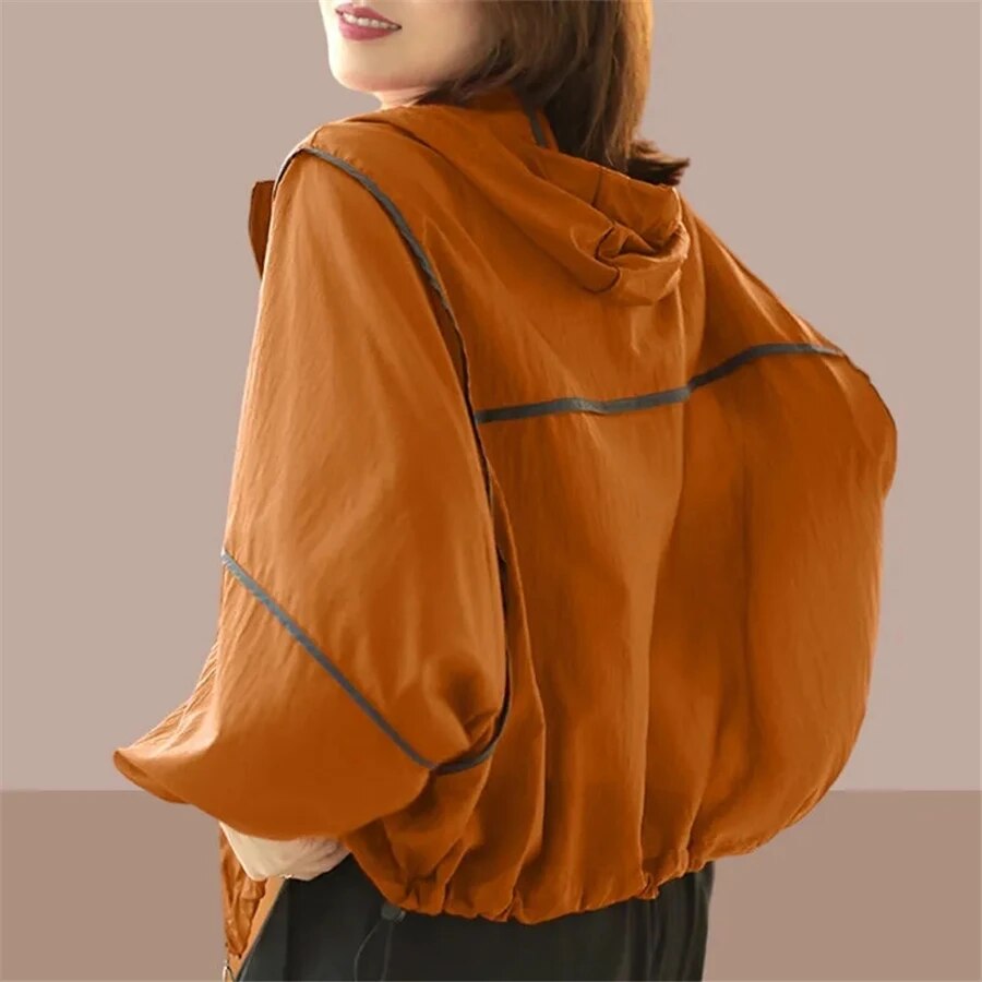 Autumn women's hoodie jacket with an oversized fit – Zoë