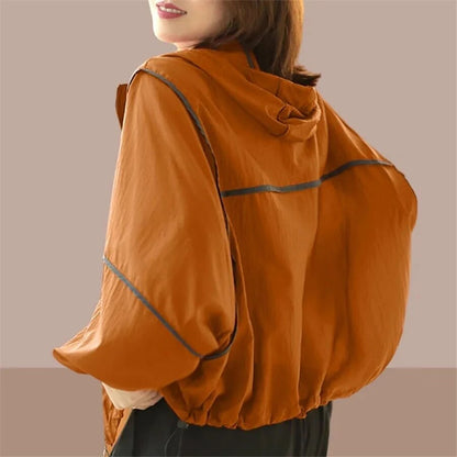 Autumn women's hoodie jacket with an oversized fit – Zoë