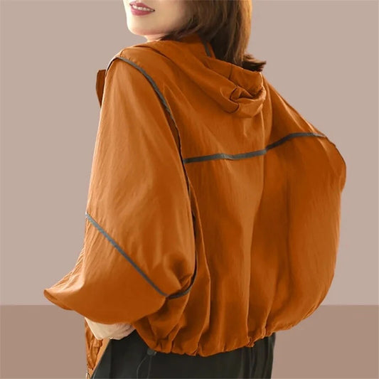 Autumn women's hoodie jacket with an oversized fit – Zoë