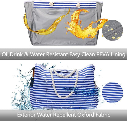 Waterproof Extra-Large Beach Bag with Bonus Travel Pouch – CoastCarry