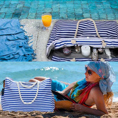 Waterproof Extra-Large Beach Bag with Bonus Travel Pouch – CoastCarry