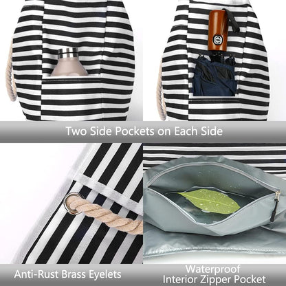 Waterproof Extra-Large Beach Bag with Bonus Travel Pouch – CoastCarry