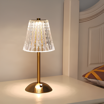 Golden Crystal Table Lamp - Aurora Luxe