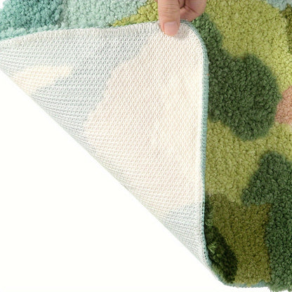 Luxury Bath Mat with Floral Pattern, Extra Soft and Absorbent - Florina