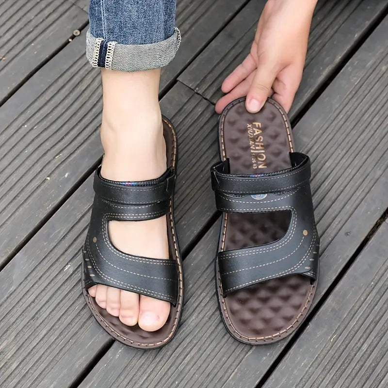 Stylish men's sandals with a heel strap – Strider