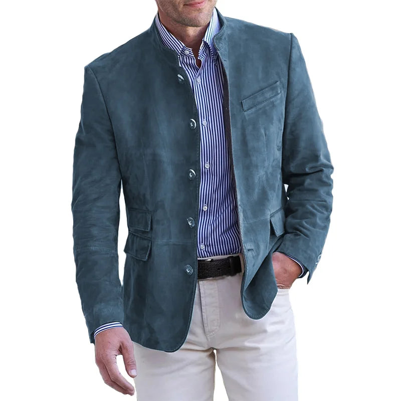 Classic Autumn Button-Down Jacket for Men – Magnus