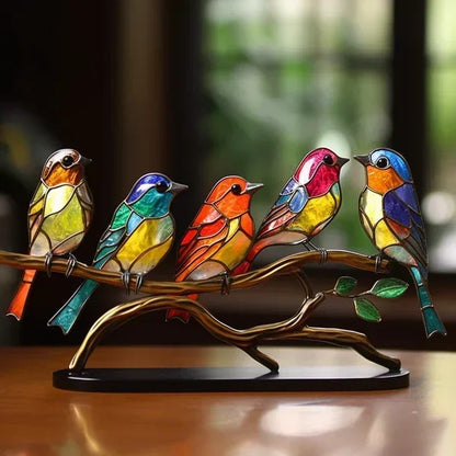 Coloured Acrylic Birds for Chic Interior Design - ChicGlass Birds