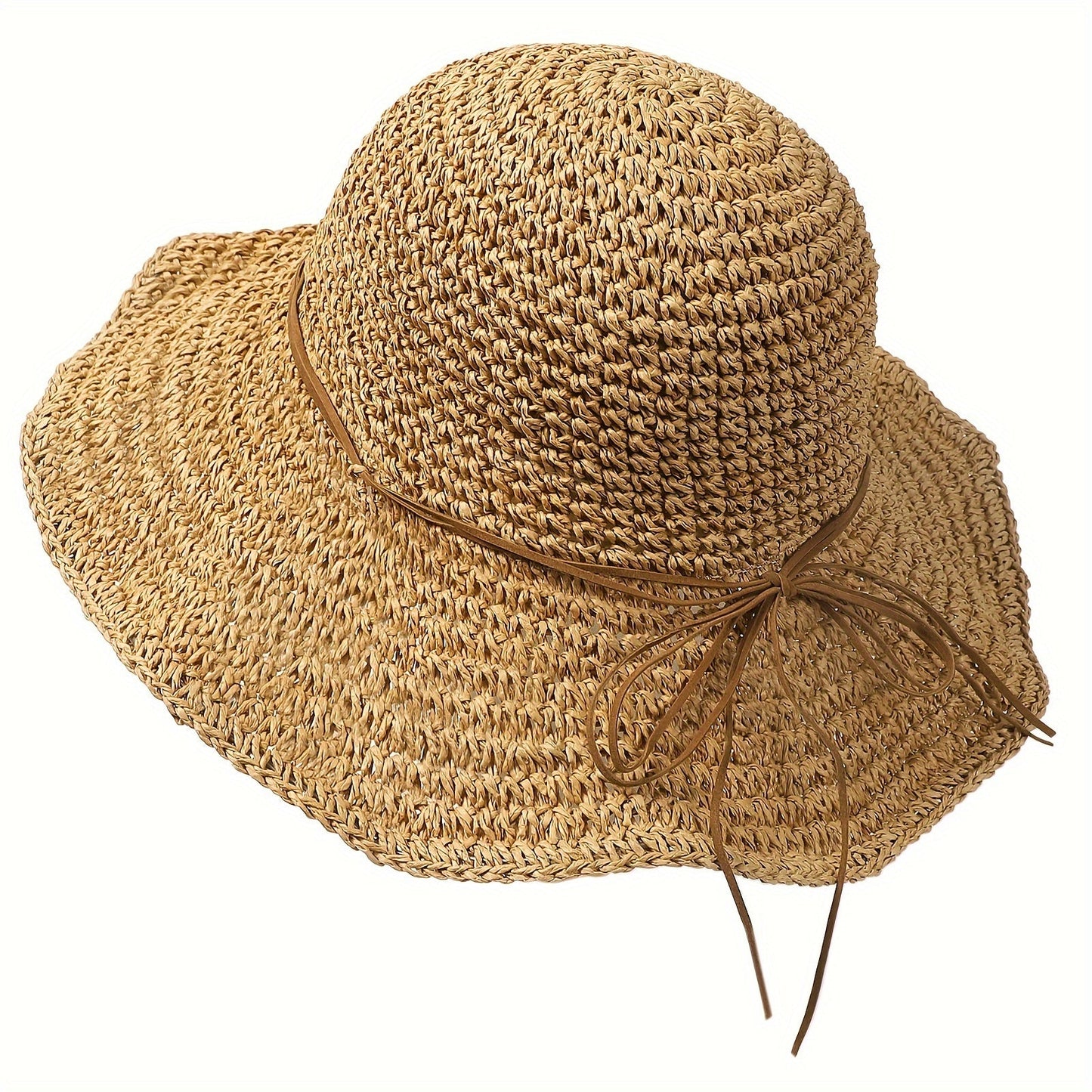 Crocheted Boho Straw Hat for Summer Trips – Elouan