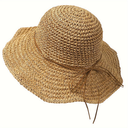 Crocheted Boho Straw Hat for Summer Trips – Elouan