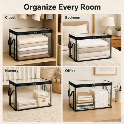 Clear Storage Bags - See-Through Closet and Moving Organizers 3