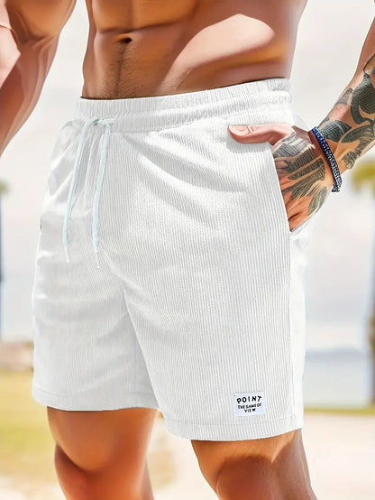 Men's summer swimming trunks with an adjustable waistband – Jens