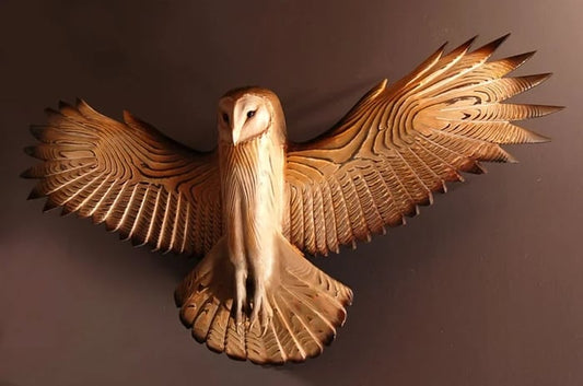 Wooden Wall Decoration – Owl “Majestic”