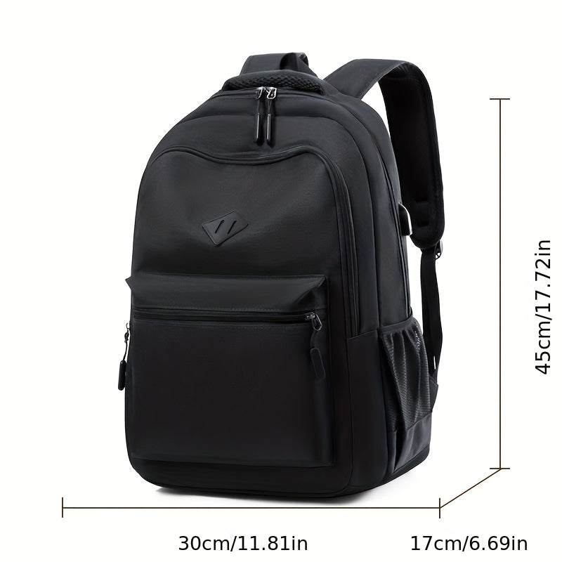 Urban School Backpack - Water-Resistant with Bottle Pocket 6