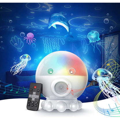 LED Night Light with Ocean & Starry Sky Projection + Music Function - DreamAura