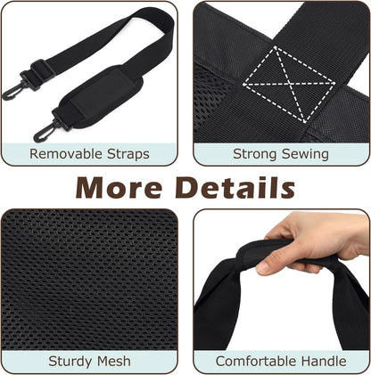 Buy 1, Get 1 FREE – Extra-Large Clear Mesh Beach Bag with 8 Pockets – ClearWave
