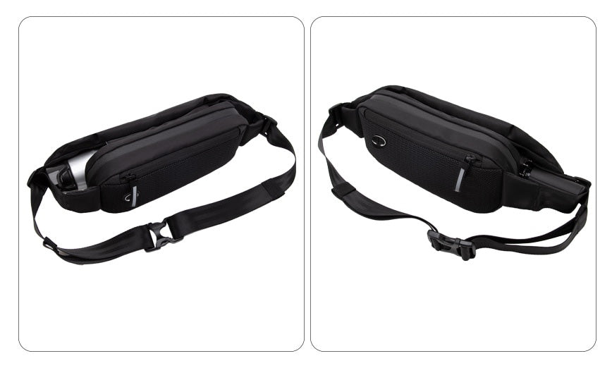 Waterproof multi-pocket bum bag – two for the price of one, hands-free travel and sports bag