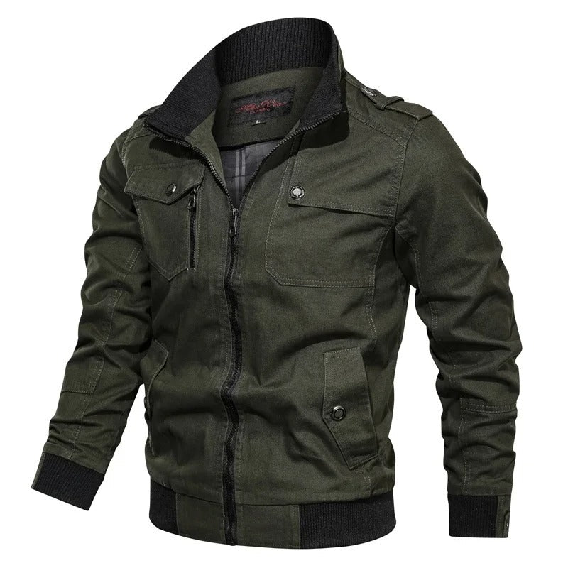 Men's autumn jacket with collar and biker look – Vince